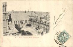 Paladar episcopal de Reims Archi de la POSTAL de la VENDIMIA