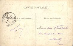 VINTAGE POSTCARD Trawl-nets S the Marne Church Holy Jean