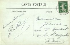 VINTAGE POSTCARD Nantes Interior Court of the Castle and the Cathedral