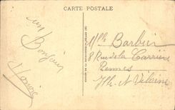 El benedictino de la POSTAL de la VENDIMIA tiene Fecamp las oficinas y la entrada de los visitantes