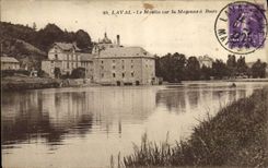 VINTAGE POSTCARD Laval the Mill on Mayenne has Boolz