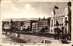 CPA Nice La Promenade des Anglais le Palais de la Mediterranee et les hotels