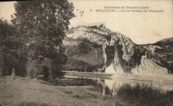 POSTAL Besanzón de la VENDIMIA en la manera de Mazagran