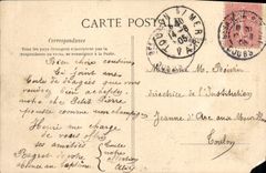 POSTAL Besanzón de la VENDIMIA en la manera de Mazagran