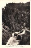 VINTAGE POSTCARD Servoz Gorges of Diosaz Cascades of the Gate