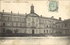 St Celestin del seminario de Bourges Pelit de la POSTAL de la VENDIMIA