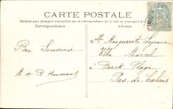 VINTAGE POSTCARD German St in Bush hammer the castle overall picture