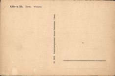 VINTAGE POSTCARD Koln Dom Westseite