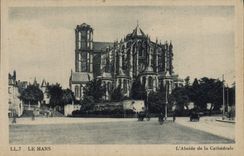 CPA Le Mans L'abside de la cathedrale
