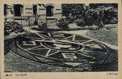 VINTAGE POSTCARD Mans the Clock