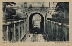 CPA Le Mans Perspective du Tunnel