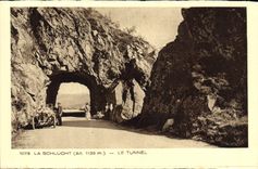 VINTAGE POSTCARD Schlucht the Tunnel