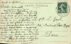 VINTAGE POSTCARD Berck Plage the Beach has high tide