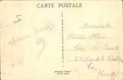 VINTAGE POSTCARD Touquet Paris Beach Bouievard Daloz