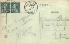 VINTAGE POSTCARD Nice Garden Albert 1st and the Casino