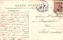 VINTAGE POSTCARD Seen from of the bridge of Champigny Bank of Right Bank