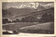 VINTAGE POSTCARD the Lace of Combloux and Mont Blanc Car