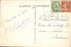 VINTAGE POSTCARD the Lace of Combloux and Mont Blanc Car