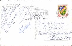 MODERN CARD Surroundings of Cannes Red Rocks in Trayas