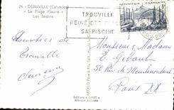 CPM Deauville Plage Fleurie Les jardins