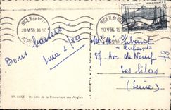 MODERN CARD Nice a Corner of the Walk of the English