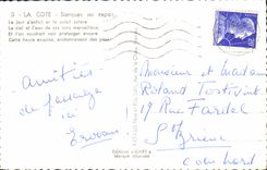 CPM La Cote Barques Au Repos