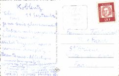 MODERN CARD Scloss Stolzenfels