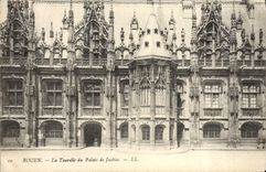 VINTAGE POSTCARD Rouen the turret of the law courts