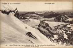 CPA Apres l'hiver La voie de chemin de fer du Puy de Dome au grand rocher encombree par les neiges