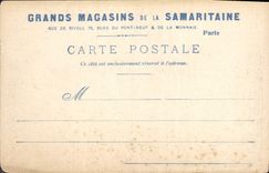 CPA Paris La Madeleine Publicite Grands Magasins de la Samaritaine 
