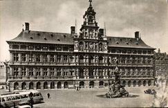 POSTAL MODERNA ayuntamiento de Amberes