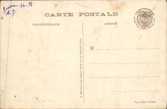 VINTAGE POSTCARD the Great War Distinct German of wood Militaria Shoe Between Souain and Tahure