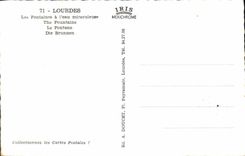 POSTAL MODERNA bebida con Lourdes la fuente