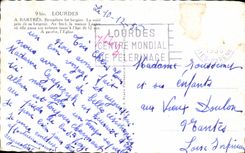 MODERN CARD Lourdes has Bartres Bernadette Moutons