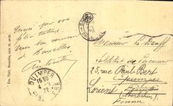 VINTAGE POSTCARD Brussels Faobourg Of St Gilles Seen from of the tower of the Communal hotel