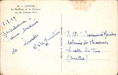 VINTAGE POSTCARD Heavy the Basilica and the Martyrdom Seen of the Martyrdom