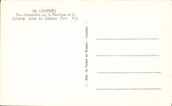 VINTAGE POSTCARD Heavy Overall picture On the Basilica and the Martyrdom Taken of the Castle