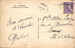 VINTAGE POSTCARD Heavy Basillque and the Cave