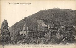 VINTAGE POSTCARD Picturesque Auvergne Dick and the village of Canopies