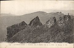 VINTAGE POSTCARD the Mount Gilds Rocks Of the 3 devils seen of the Summit of Sancy