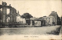 POSTAL Reims Street De Betheny Militaria de la VENDIMIA
