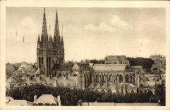 VINTAGE POSTCARD Brittany Quimper the Cathedral Seen Of Frugy