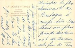 VINTAGE POSTCARD Brittany Quimper the Cathedral Seen Of Frugy