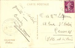 Cigüeña occidental de la puerta principal de Turckheim de la POSTAL de la VENDIMIA