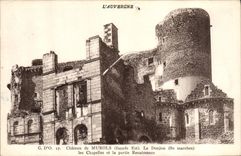 VINTAGE POSTCARD Auvergne Castle of Murols the keep vaults and the part Renaissance