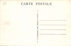 VINTAGE POSTCARD Summit of Puy de Dome Temple of Mercury Restoration