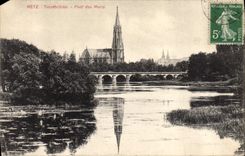 VINTAGE POSTCARD Metz Totenbrocke Bridge of Moris