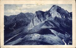 CPA Col du Tourmalet versant Bagneres et versant Barieges