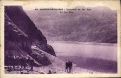 VINTAGE POSTCARD Bagnere De Bigorre Excursion With the Blue Lake Asses