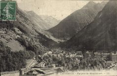VINTAGE POSTCARD Cauterets Seen from of the Green Nipple